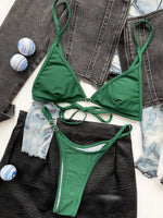 DEKA Brazilian Mini Micro Bikini Set Triangle Bikini New Women Swimsuit Solid Thong Bathing Suit Biquini Swimwear Beach Swimming