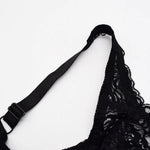 Womens Minimizer Bra Lace Plus Size Brassiere Support Underwire Big Thin Adjusted-straps 36-52 E F G H I Cup