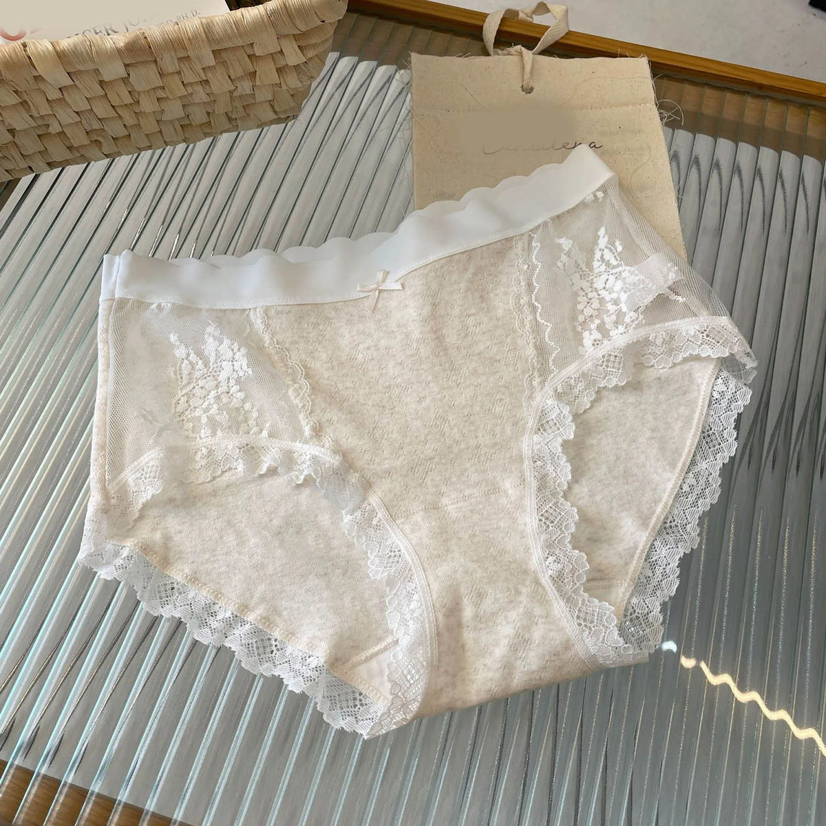 2026 Womens Cotton Lace Pretty Underwear Hipster Stretch Breathable Thongs Plus Size Briefs Woman Panties трусы женские 부부생활 속옷