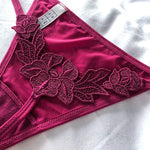 Floral Embroidery Sexy G String Underwear Women Panties T-Back Briefs Female Lingerie Erotic Girls Thongs Bikini Size S-XXL