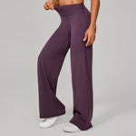 Women Straight Yoga Leg Bottoms Soft Stretchy Fabric Women's Yoga Pants GYM Sweat-Wicking Properties Running Sport Trousers