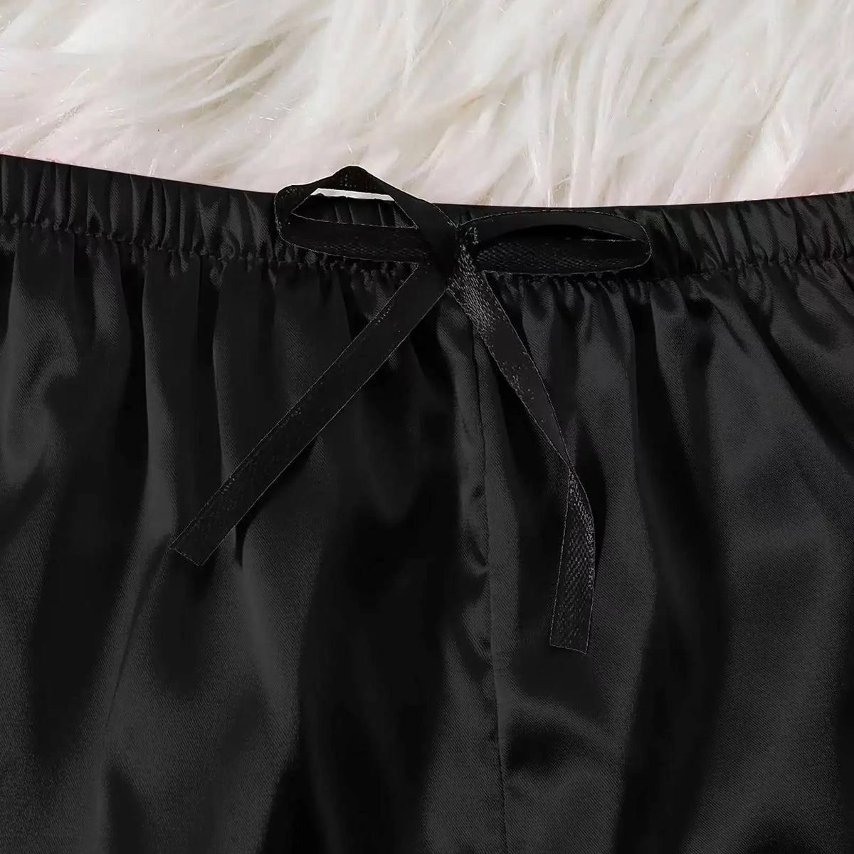 4PCS Women's Long Pajamas Set White Lace Satin Silk Night Lingerie Tops And Shorts Casual Sleepwear Loose Wedding Home Gown