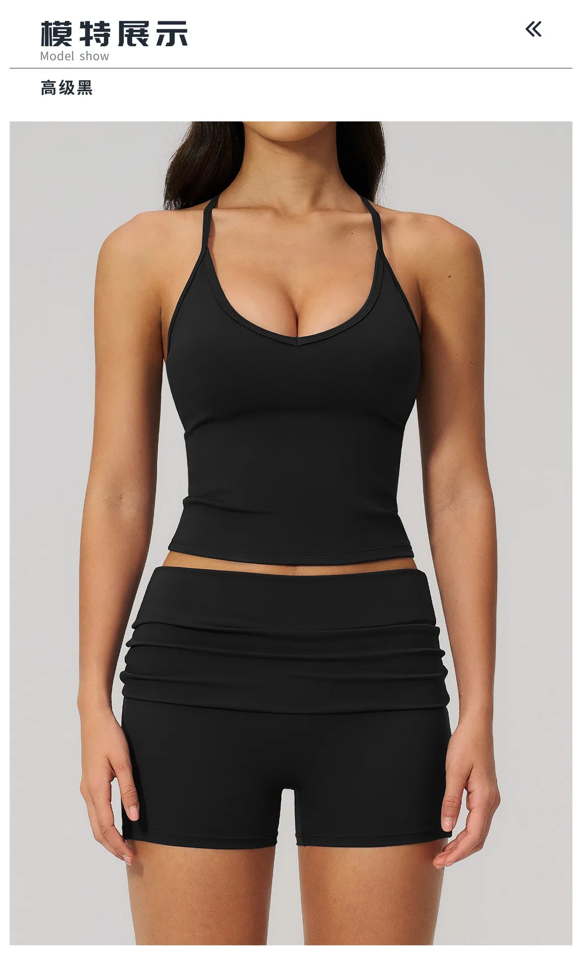 Summer 2Pcs Yoga Sets Women Camisole Slimming Sports Tank Top Pleate High Waist Shorts Fitness Suit Gym Running Excersize Wear