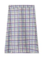 Summer Solid/Stripe/Plaid Midi Skirts for Women Casual Elegant A-Line Skirt for Beach Vacation Streetwear