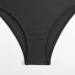 Vintage Black Swimwear Women 2026 Sexy One Shoulder Front Cross Hollow Out Slim One Piece Swimsuit Beach Bathing Suit Monokini