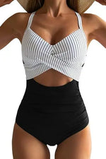 Leopard One Piece Swimsuit 2024 New Halter Push Up Swimwear Women Swimsuit Bathing Suit Beachwear Monokini Female Swimming Suits