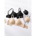 Push Up Bra for Small Bust – Seamless Wirefree Bralette with Cross Back, Soft Support Lift & Anti-Sagging Comfort Invisible Wear