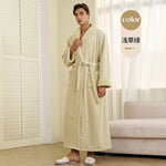 2026 Autumn Winter New Thick Coral Fleece Couple Bathrobe, Long Flannel Robe for Men Women Warm Home Pajamas Loungewear
