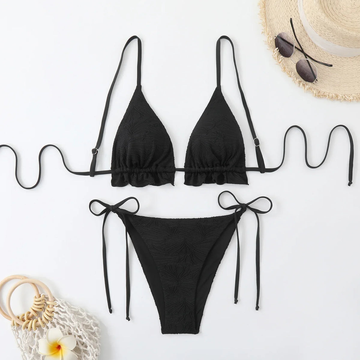 Sexy String Bikini 2026 Two Piece Mint Green Swimsuit Female Swimwear Women Thong Bikinis Set Bather Beachwear Bathing Suit Pool