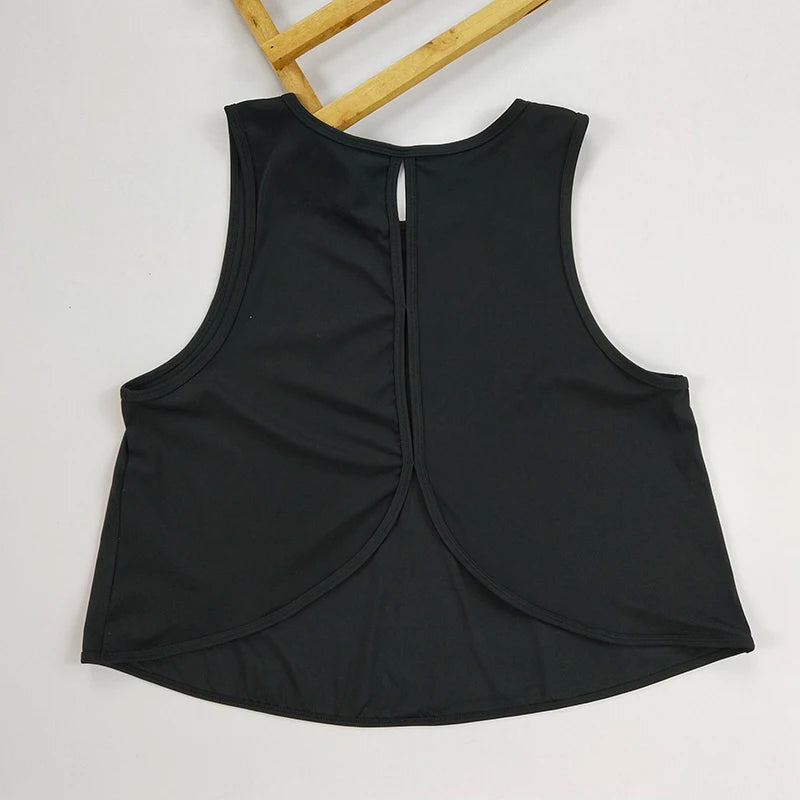 Summer Breathable Racerback Yoga Tank Tops Women Workout Gym Fitness Vest Quick Dry Running Sport Sleeveless Shirts Customize