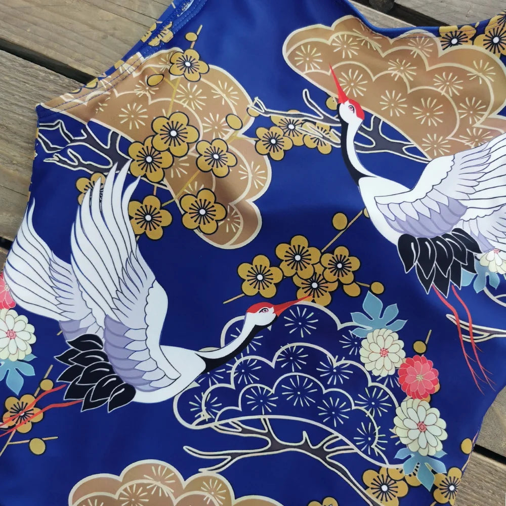 Striped Women One Piece Swimsuit High Quality Swimwear Printed Push Up Monokini Summer Bathing Suit Tropical Bodysuit Female