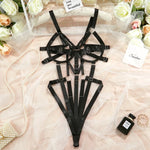 Hollow Out Bdsm Bandage Open Crotch Bodysuit for Women Sexy Lingerie Teddies Erotic Sex Body Suit Exotic Accessories