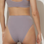 2Pcs/Set Seamless Panties High Waist Briefs Women High Leg Cut Panties Female Underpants Sexy Lingerie Solid Color Underwear S-L