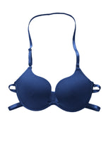 Beautiful back gathered underwear New Blue Push Up Bra Women 3/4 Cup Brassiere Sexy SupportDaily Lingerie J2943