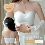 Summer Ice Silk No Trace Strapless Underwear Women Small Chest Gathering Non-slip Not Drop Breast Invisible Bra Cover Wipe Chest