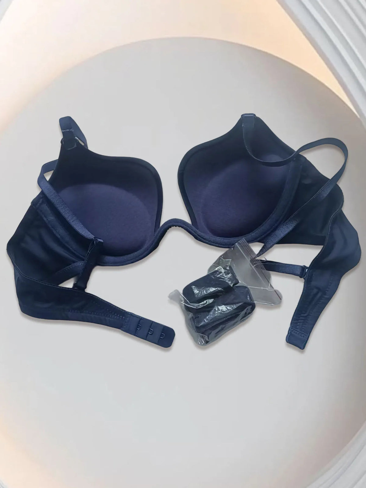 Invisible backless deep v sexy seamless gathering mango cup U-shaped back lingerie wedding dress bra