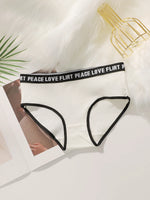 Women's High Waist PantiesLetter Elastic Waistband Soft Ribbed Fabric Comfortable Briefs for Daily Wear women bra K2809