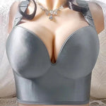 Wireless Push Up Bras for Women Full Coverage Solid Underwear Female Adjustable Plus Size Lingerie 38 40 42 48 50 C D E
