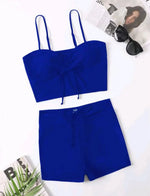 2026 Leaf Batch Swimsuit Women High Waist Bikini Set Drawstring Swimwear Female Padded Bathing Suit Swimming Beachwear Summer