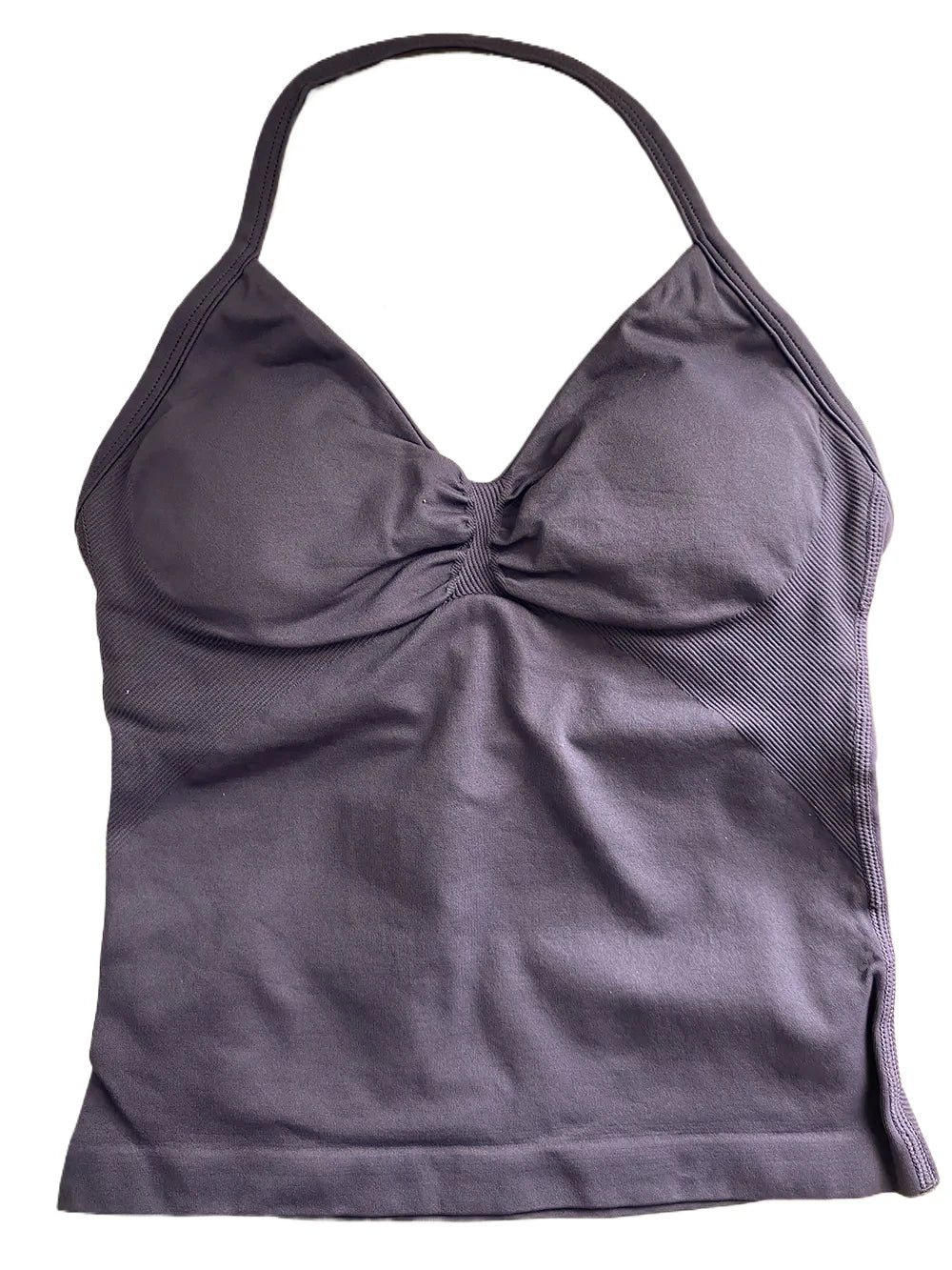 Longline Gym Top Women Clothes Sports Shirts Yoga Crop Top Vest Sports Bra Padded Halter Fitness Backless Workout Tank Top Woman