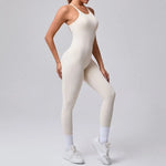 Women's Yoga Jumpsuits Sports Fitness Hip-lifting Cross Beauty Back Adjustable Straps One-piece Training Workout Gym Bodysuits