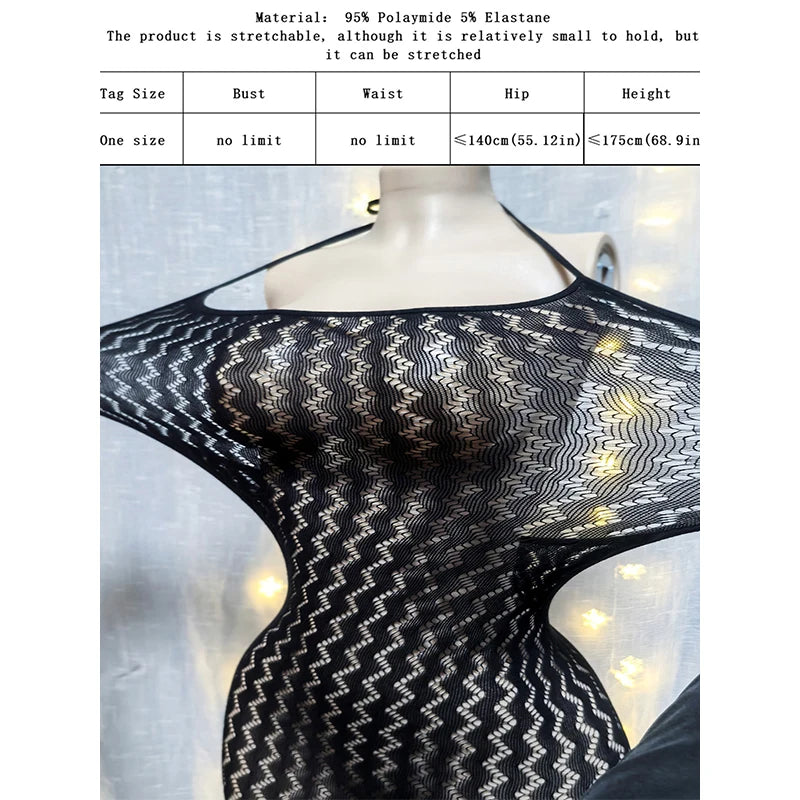 1PC Women Sexy Fishnet Beach Cover Up Hollow Out Bodycon Dress See Through Summer Swimwear
