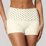 Summer Striped Polka Dot Contrast High Waist Yoga Shorts Hip Lifting Sports Tights Outdoor Workout Fitness Gym Running Pants