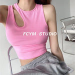 Women Crop Top Seamless Underwear Female Tank Tops Removable Pads Streetwear Beauty Back Padded Camisole Sexy Lingerie