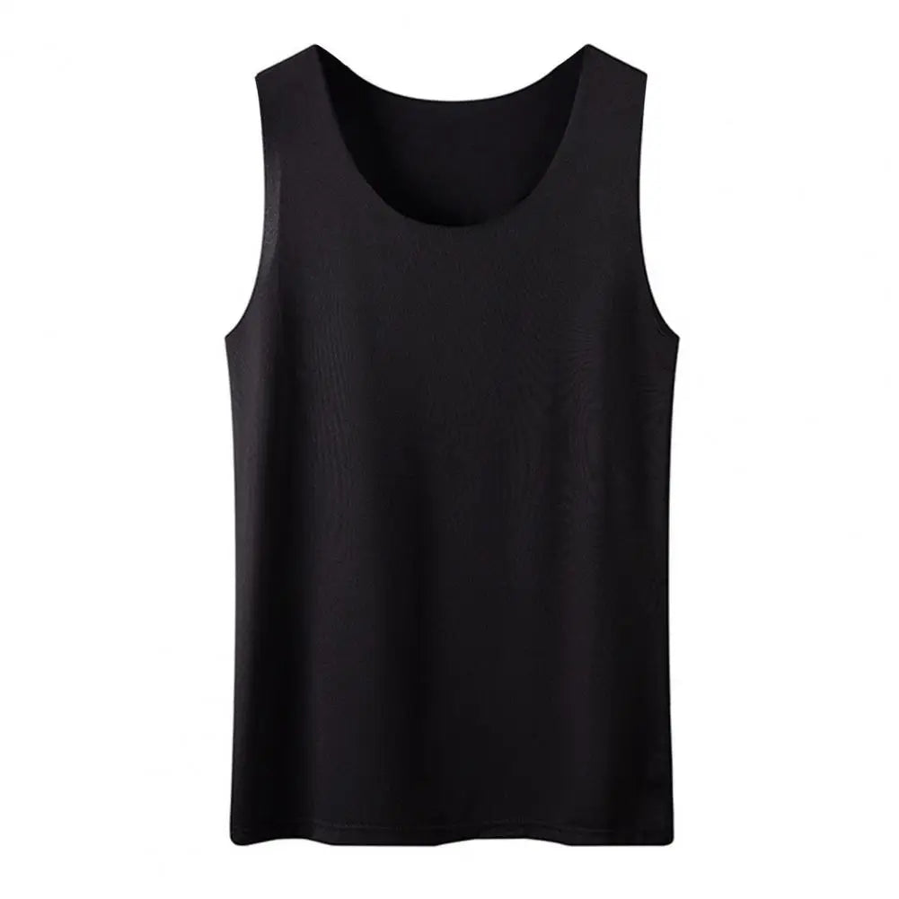 Women Bottoming Vest Sleeveless Ice Silk Seamless Stretchy Round Neck Dry Dry Cooling Camisole Summer Office Vacation Basic Top