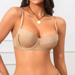 Women's Push-Up Bra with Custom Lift Underwire Bras for Women Padding Bralette