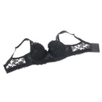 White Lace Underwire Bra for Women Plus Size Push Up Adjustable Straps 4 Hook Back Closure Daily Lingerie