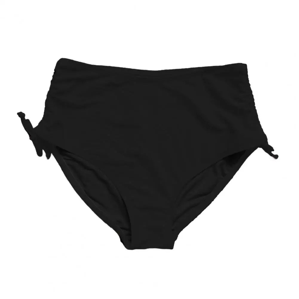 Bathing Suit Board Shorts Women Swim Shorts V Cut Drawstring Bikini Swimsuit Bottom Adjustable Ruched Side Boyshorts