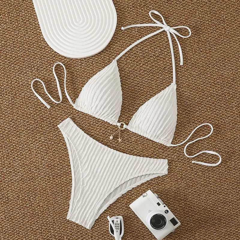 Sexy Women's Swimsuit Two-piece Bikinis Sets Two-piece Beach Trend Bikini 2026 Female Swimwear for Bathing Suit Woman Beachwear