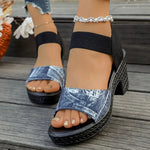 2026 New Women Wedge Sandals Fashion High Heel Peep Toe Sandals Platform Shoes Ladies Thick Sole Shoes Zapatillas Mujer