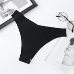1Pc Ice Silk Panties Women Seamless Underwear Low V-Waist Briefs Breathable Quick-Drying Sports Brazilian Panties Underwear