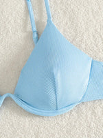 ZTVitality Solid Underwire Sexy Bikini 2025 New Arrival Biquini Padded Push Up Bandage Swimsuit Women Swimwear Summer Beachwear