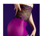 High Lace Waist Sexy Panties 5D Oil Shiny Glossy Sheer See Through Boxers Package Hip Boyshort Woman Safety Shorts Underwear