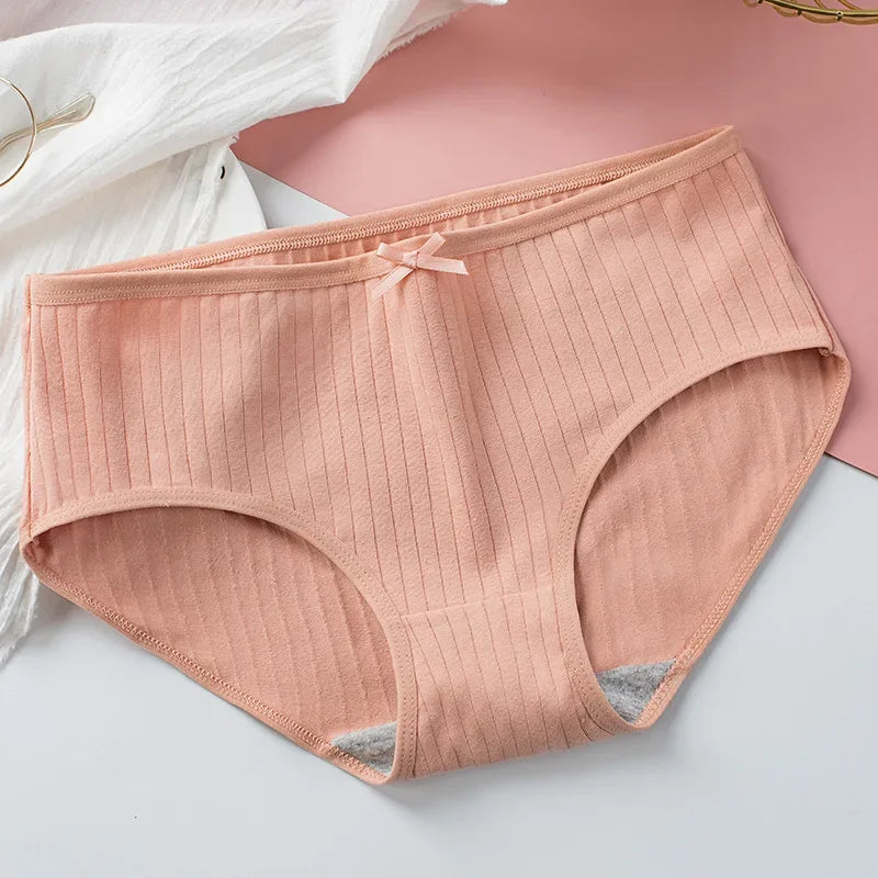 Cotton Panties Sexy Women Lingerie Women's Briefs Underpants Low Waist Panty Intimates Comfy Breathable Seamless Underwear