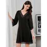 Summer Short Sleeve Night Dress Women Home Clothes Sleepwear Soft and Comfortable Nightdress Nightgown Loungewear Pyjama Femme