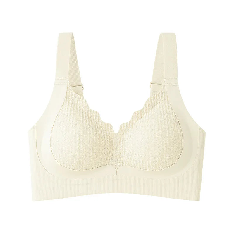Minimizer Bra for Women Soft Support Seamless Shaping Side Control Push-Up Anti-Sag Bra Underwear Full Coverage Bralette