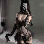 Pure Desire Sexy Cute Girl Role Playing Passion Temptation Underwear Midnight Sexy Temptation Perspective Passion Uniform Set