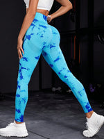 47 Color Marbling Tie-Dye Seamless Yoga Pants Sports Leggings Women Running Fitness High Waist Gym Leggings Women Workout Tights