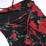 Flowers Print Spaghetti Strap Dresses Women Temperament Package Hip Bodycon Long Dress Fashion Sexy Backless Lady Slim Vestidos