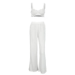 2026 New Summer Knitted Skin-friendly Suspenders Underwear Shorts Two-piece Breathable Pajamas Women's Home Clothes Pajama