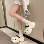 Cute DIY Butterfly Fashion Clogs For Women Summer Platform Shoes Soft EVA 2 Way Wear Sandals For Female Indoor Street Slippers