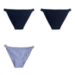 3Pcs/Set Women's Cotton Low-Rise Briefs with Mesh Side Panels Brazilian Panties Sexy Lingerie Comfy Breathable Underwear M-XL