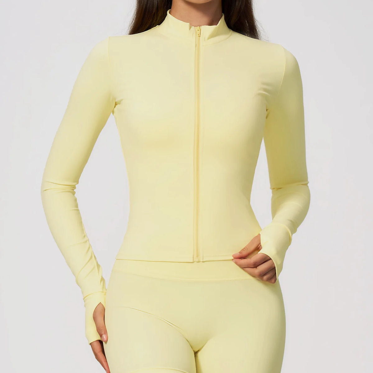 NCLAGEN Gym Sports Top Women Zip Tight Long SleeveNaked Feel Fitness Jacket Training Quick Dry Breathable Running Yoga Blouse
