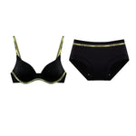 Wireless Non Padded Bra Set for Small Bust Seamless Comfort Bralette & Briefs Pure Elegant Ladies Intimates Teen Girls Underwear