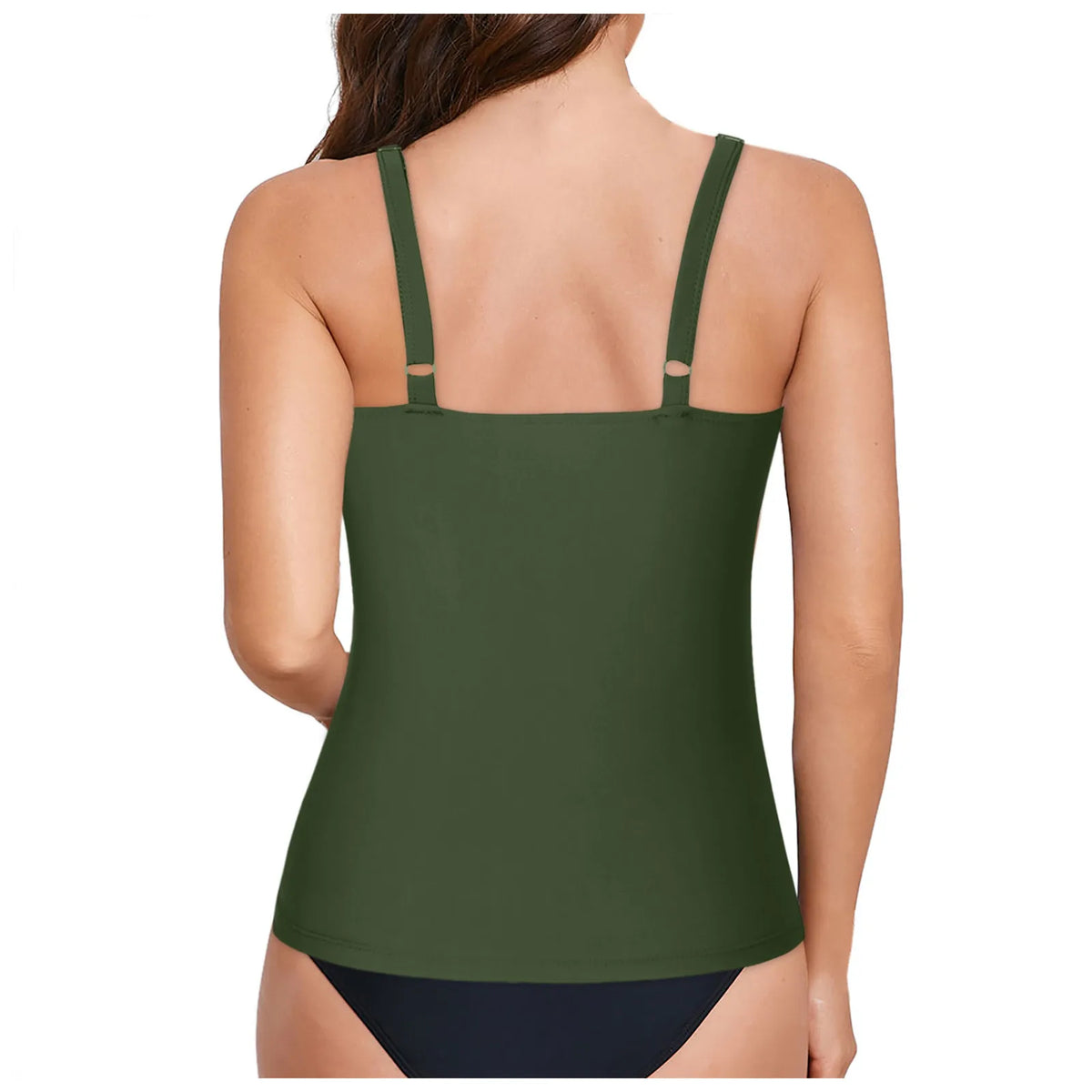 Women Tankini Swimwear Tops Full Coverage Swimsuit Floral Leopard Print Swim Vest Bathing Suit Swimming Suit Summer Beach Wear