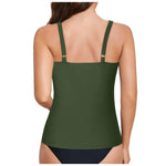 Women Tankini Swimwear Tops Full Coverage Swimsuit Floral Leopard Print Swim Vest Bathing Suit Swimming Suit Summer Beach Wear